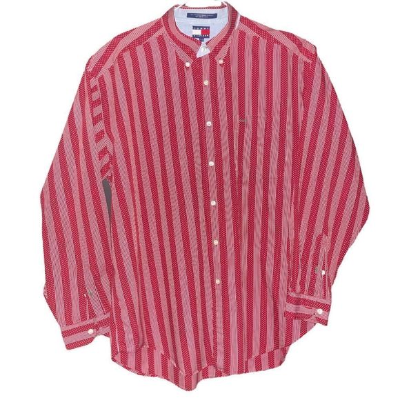 Vintage 90’s. Festive Tommy Hilfiger men’s dress shirt. Perfect for the holidays - Picture 1 of 3